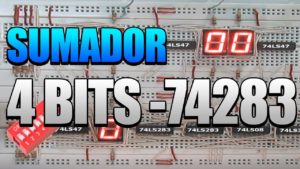 Lee más sobre el artículo Sumador 4 bits con integrado 74283